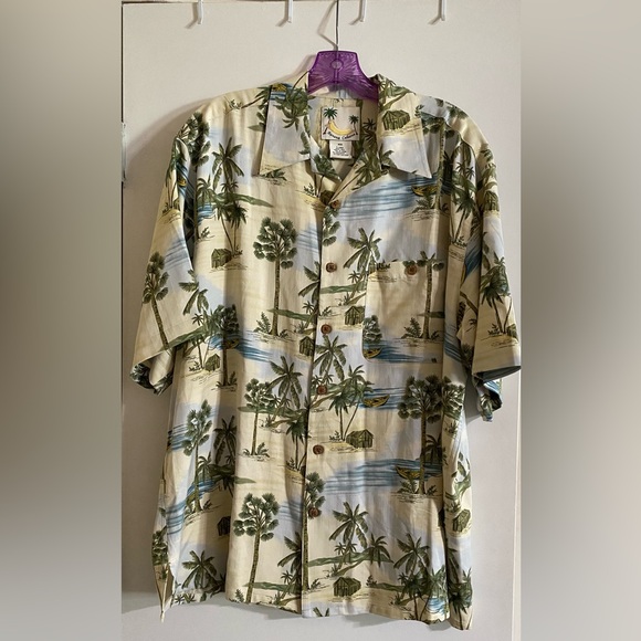 Banana cabana Other - Banana cabana men’s large 100% silk button up Hawaiian shirt new never worn